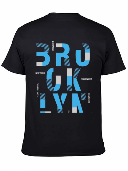Brooklyn Graphic Print Mens Black T-Shirt