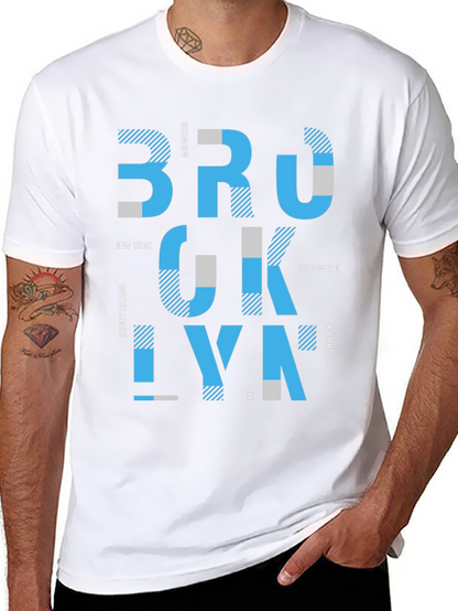 Brooklyn Graphic Print Mens Black T-Shirt