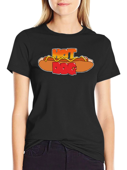 Hot Dog Graphic Print Tee