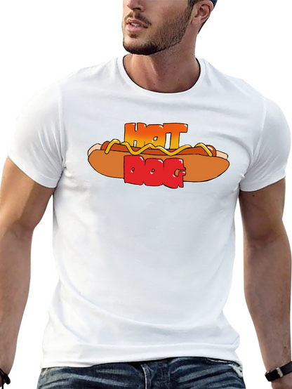 Hot Dog Graphic Print Tee