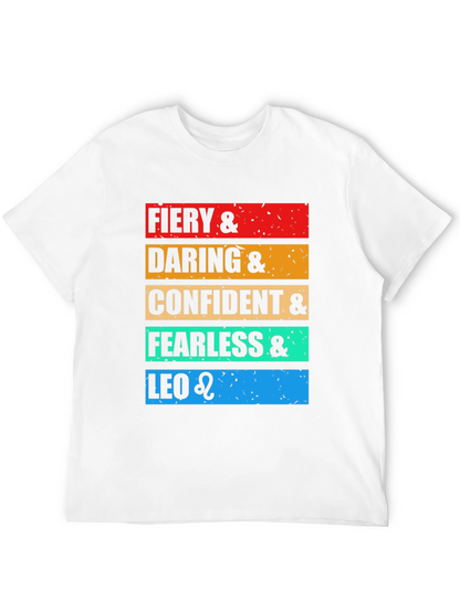Fiery Leo Zodiac Graphic T-Shirt