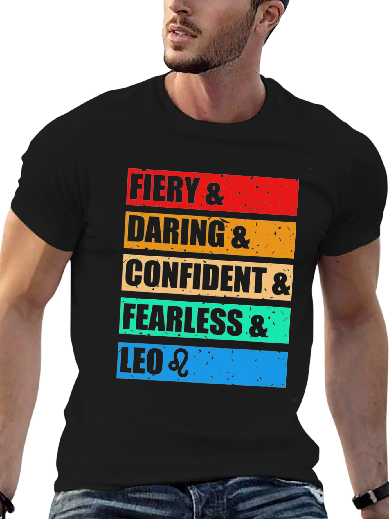 Fiery Leo Zodiac Graphic T-Shirt