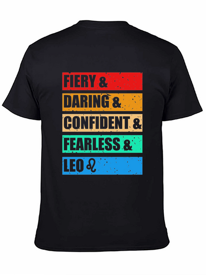 Fiery Leo Zodiac Graphic T-Shirt