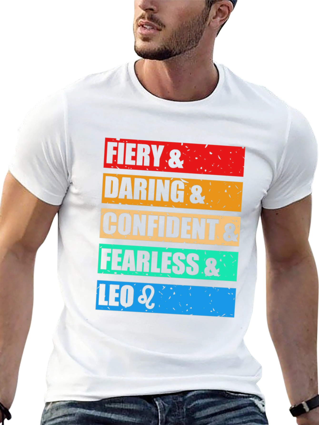 Fiery Leo Zodiac Graphic T-Shirt