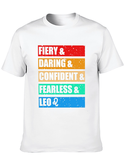 Fiery Leo Zodiac Graphic T-Shirt