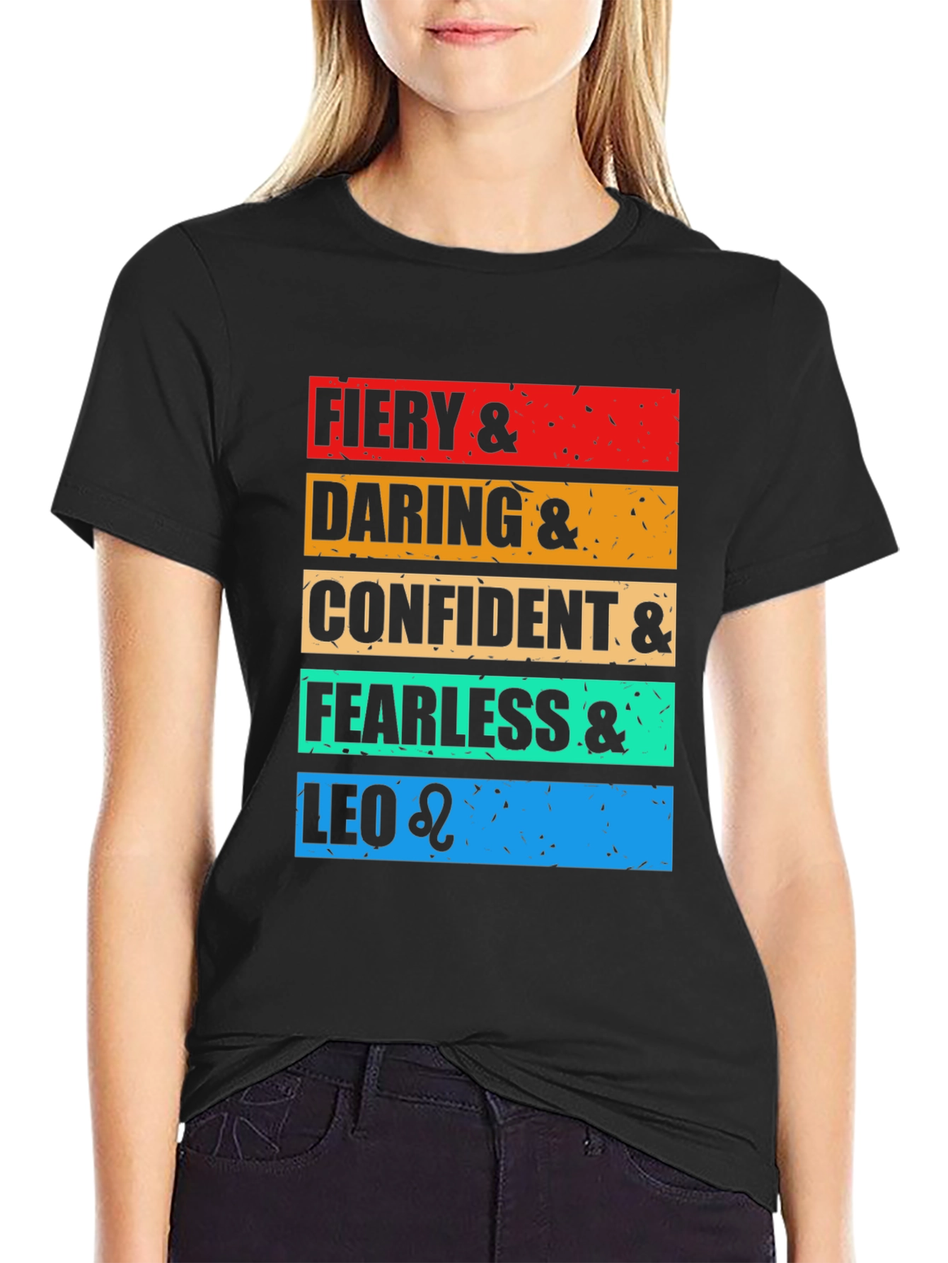 Fiery Leo Zodiac Graphic T-Shirt