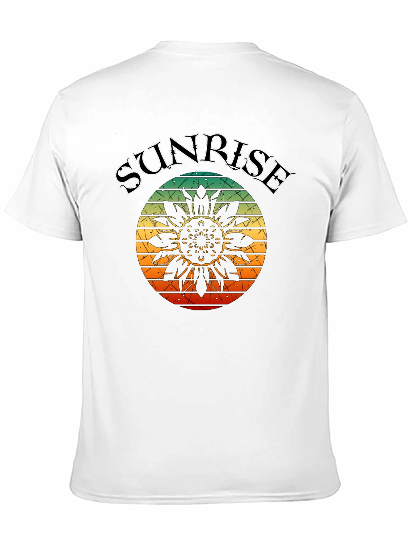 Sunrise Sunflower Graphic Tee - Black T-Shirt