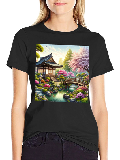 Zen Garden Temple Graphic T-Shirt