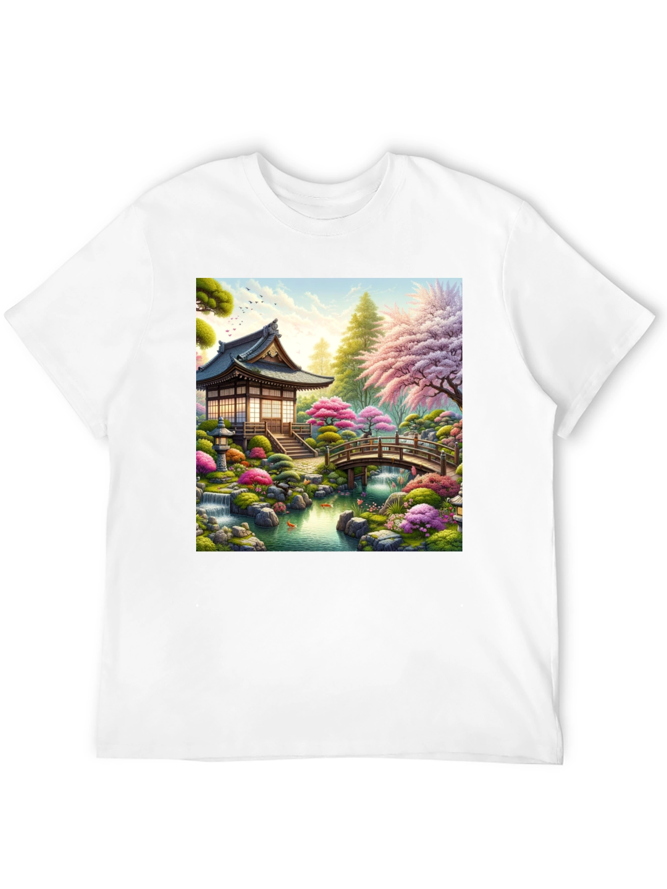 Zen Garden Temple Graphic T-Shirt