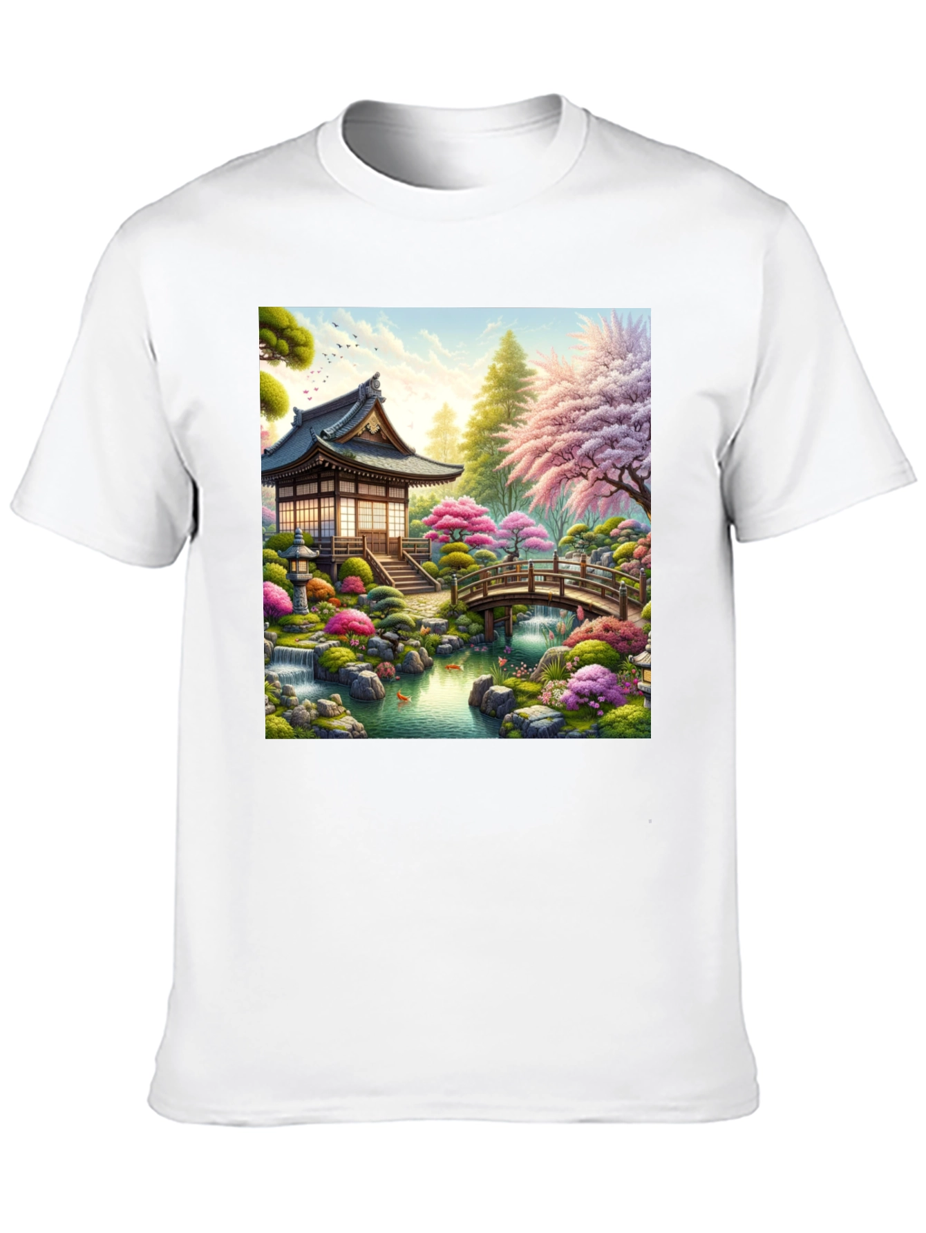 Zen Garden Temple Graphic T-Shirt