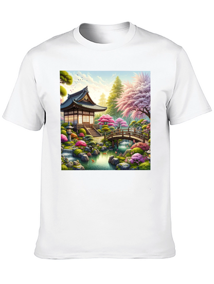 Zen Garden Temple Graphic T-Shirt