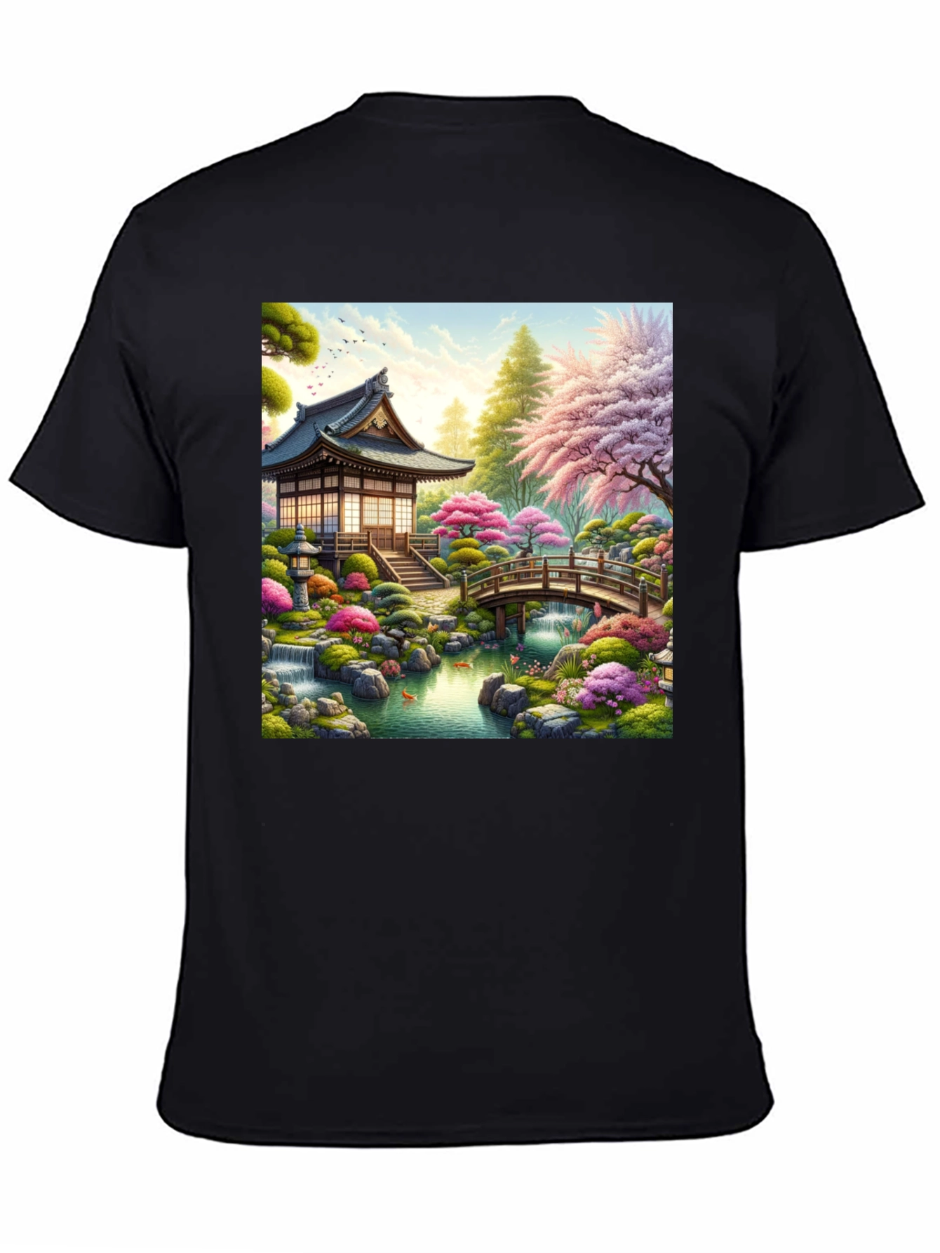 Zen Garden Temple Graphic T-Shirt