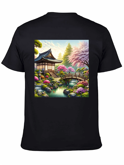 Zen Garden Temple Graphic T-Shirt