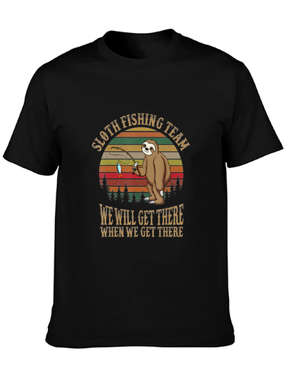 Sloth Fishing Team T-Shirt: Funny & Unique Design
