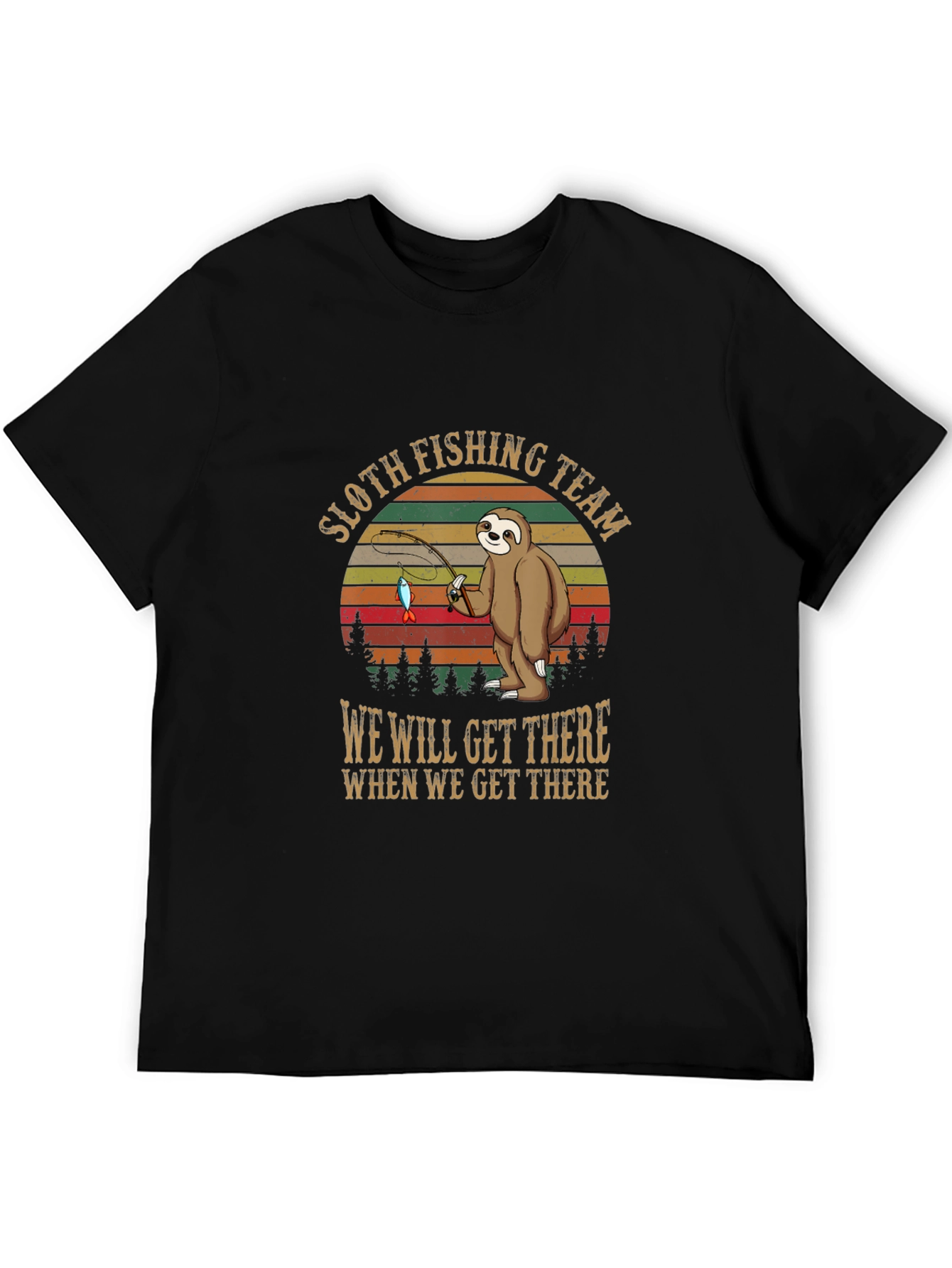 Sloth Fishing Team T-Shirt: Funny & Unique Design