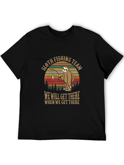 Sloth Fishing Team T-Shirt: Funny & Unique Design