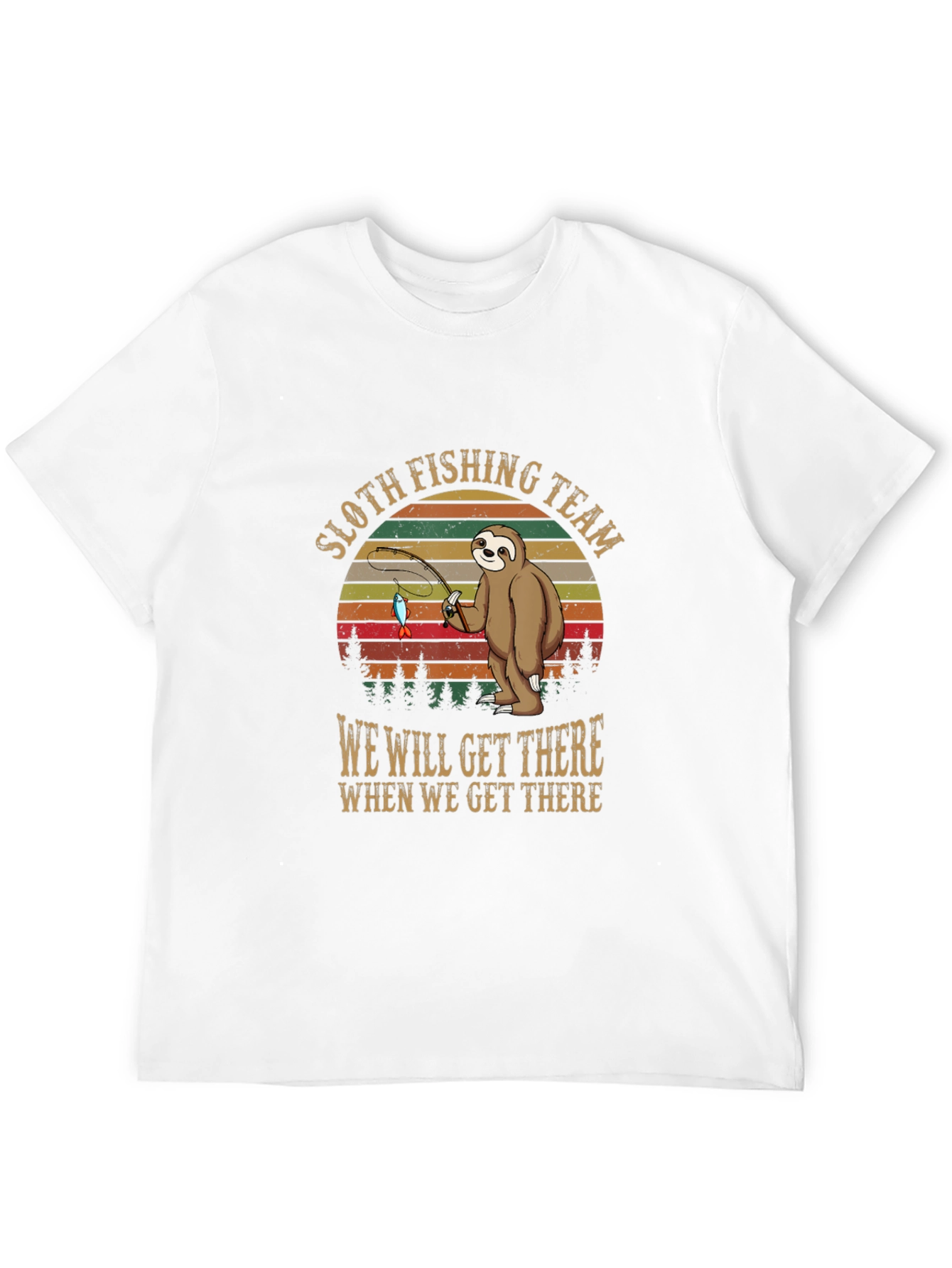 Sloth Fishing Team T-Shirt: Funny & Unique Design