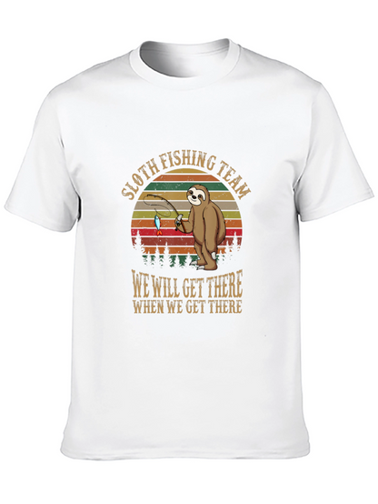 Sloth Fishing Team T-Shirt: Funny & Unique Design