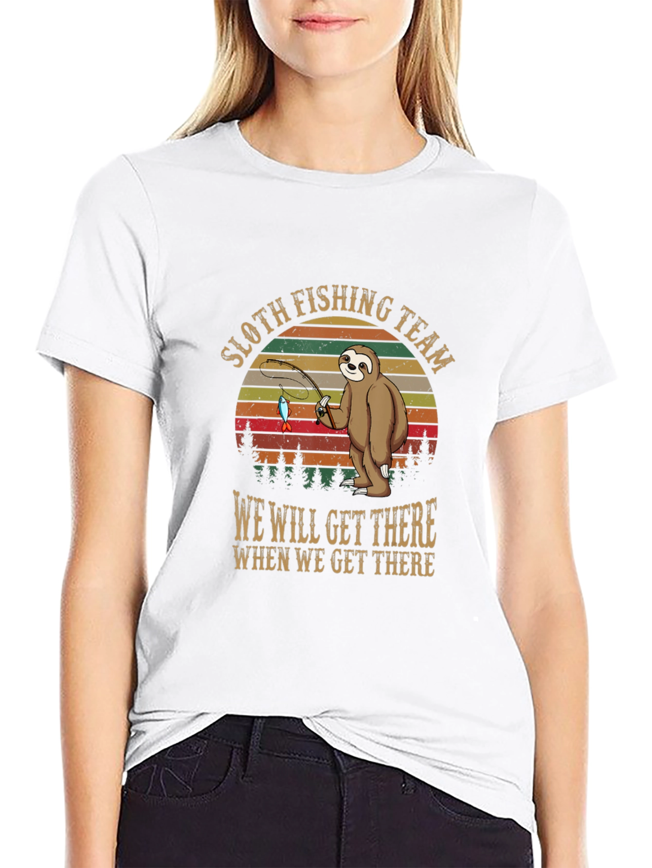 Sloth Fishing Team T-Shirt: Funny & Unique Design