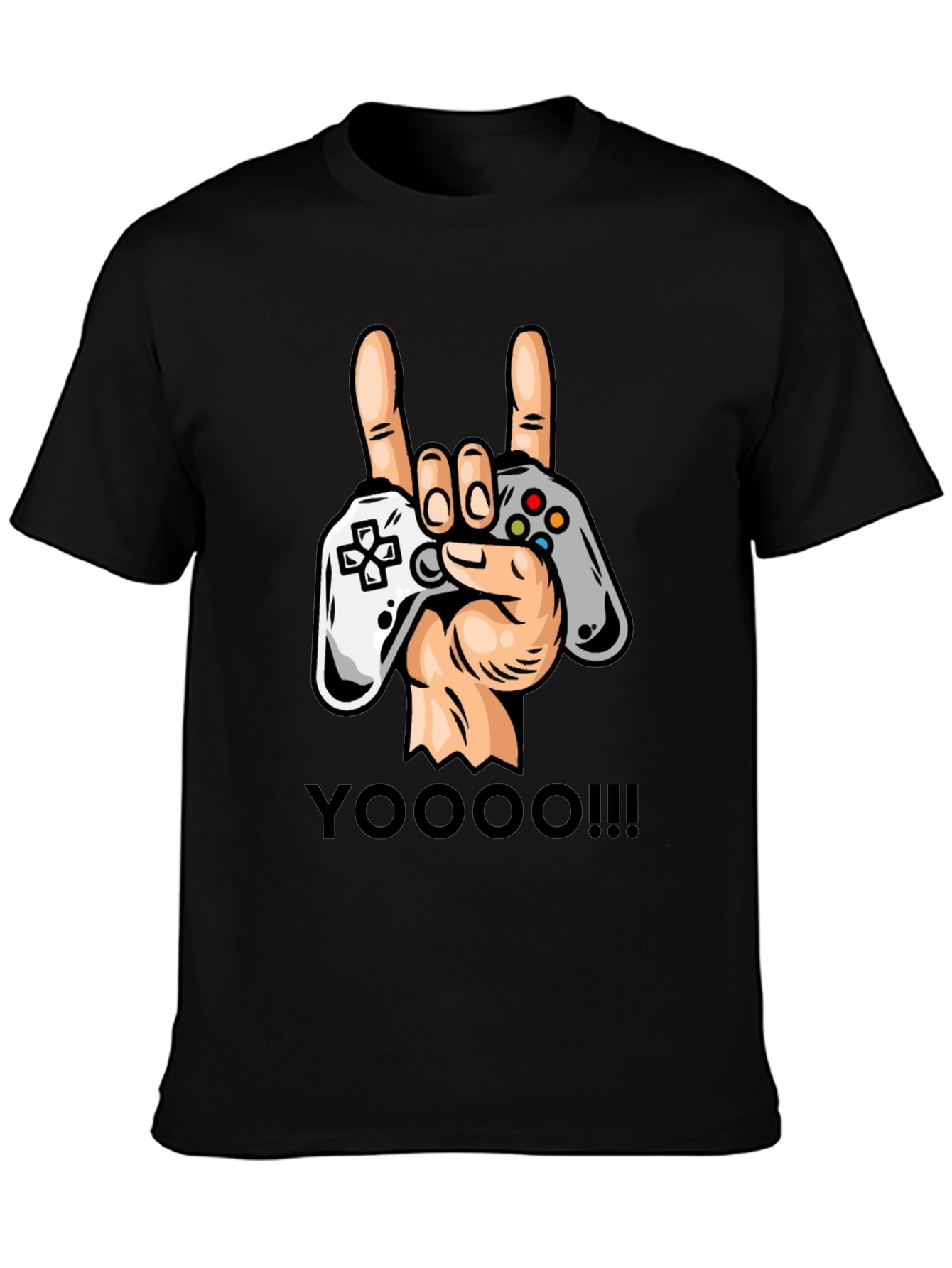 Gamers Rock On T-Shirt - Controller Graphic Tee