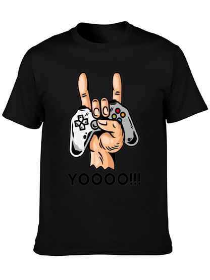 Gamers Rock On T-Shirt - Controller Graphic Tee