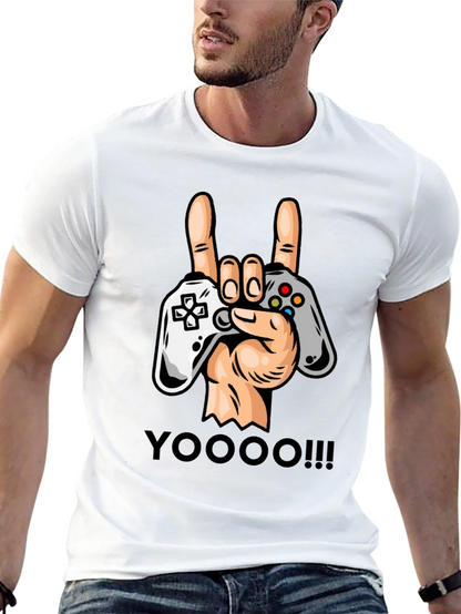 Gamers Rock On T-Shirt - Controller Graphic Tee