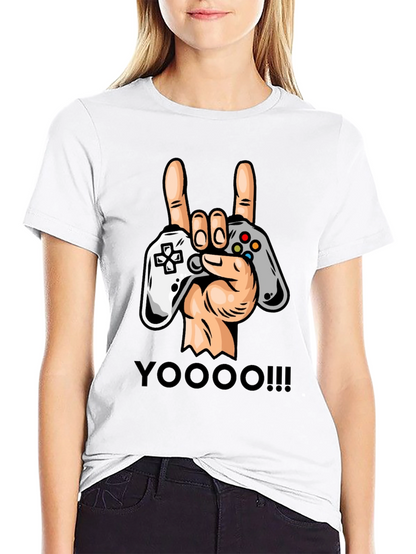Gamers Rock On T-Shirt - Controller Graphic Tee