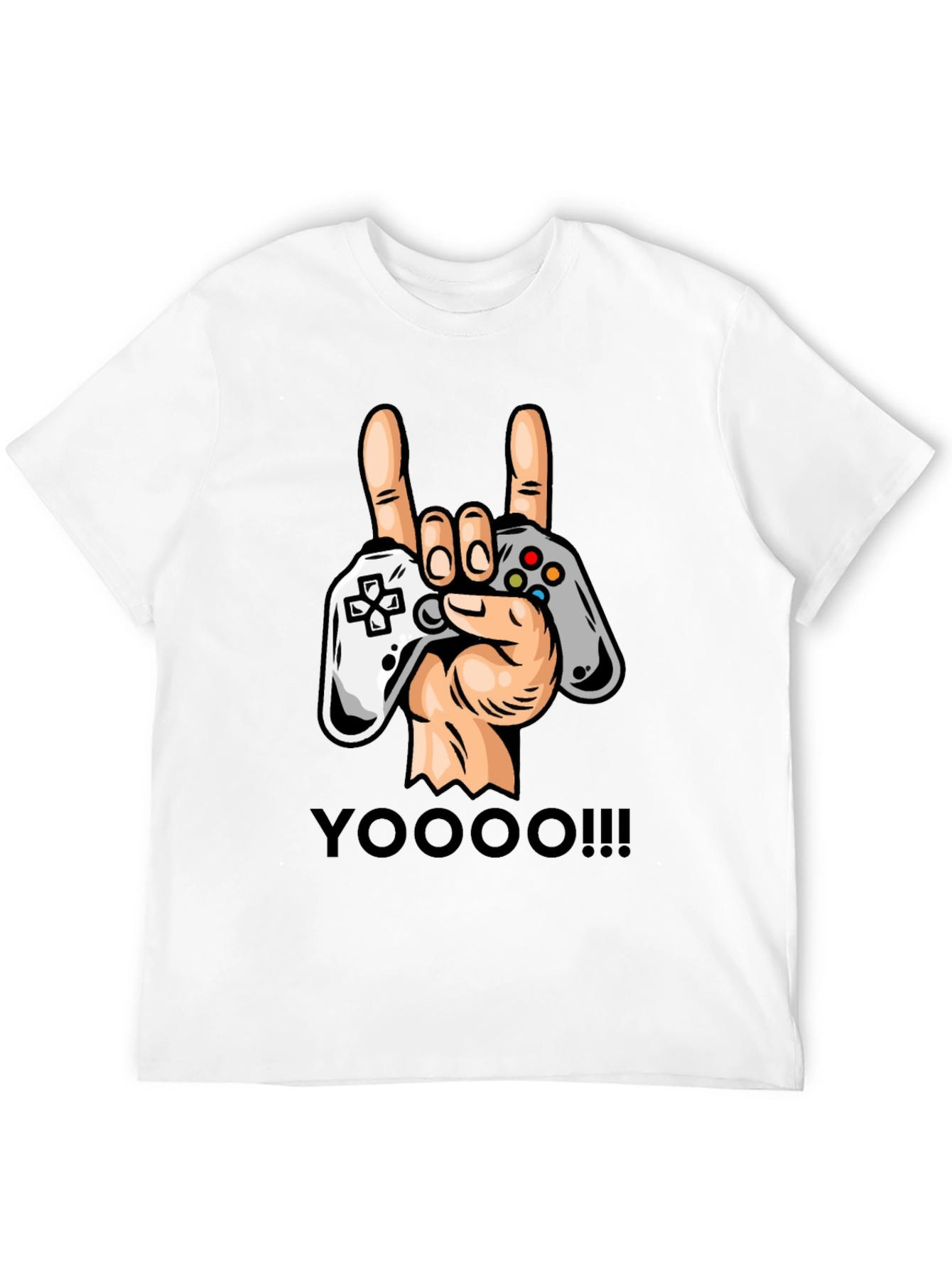 Gamers Rock On T-Shirt - Controller Graphic Tee