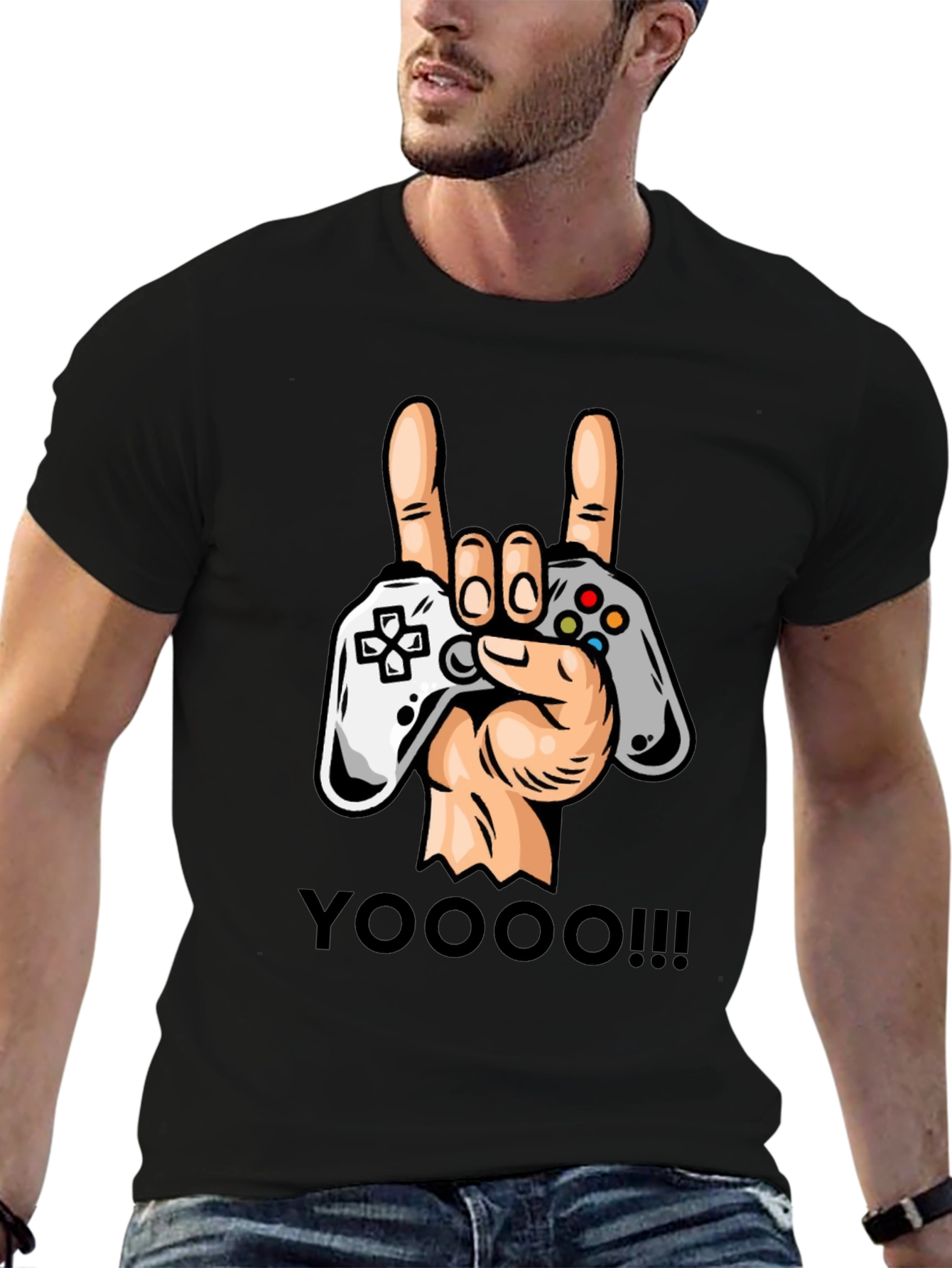 Gamers Rock On T-Shirt - Controller Graphic Tee