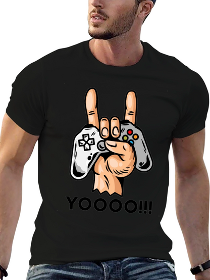 Gamers Rock On T-Shirt - Controller Graphic Tee