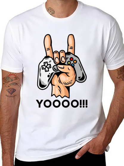 Gamers Rock On T-Shirt - Controller Graphic Tee