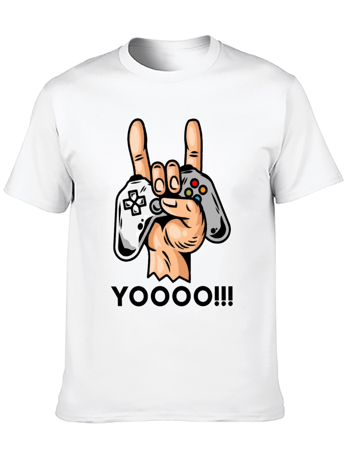 Gamers Rock On T-Shirt - Controller Graphic Tee