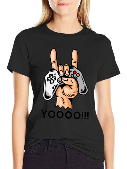 Gamers Rock On T-Shirt - Controller Graphic Tee