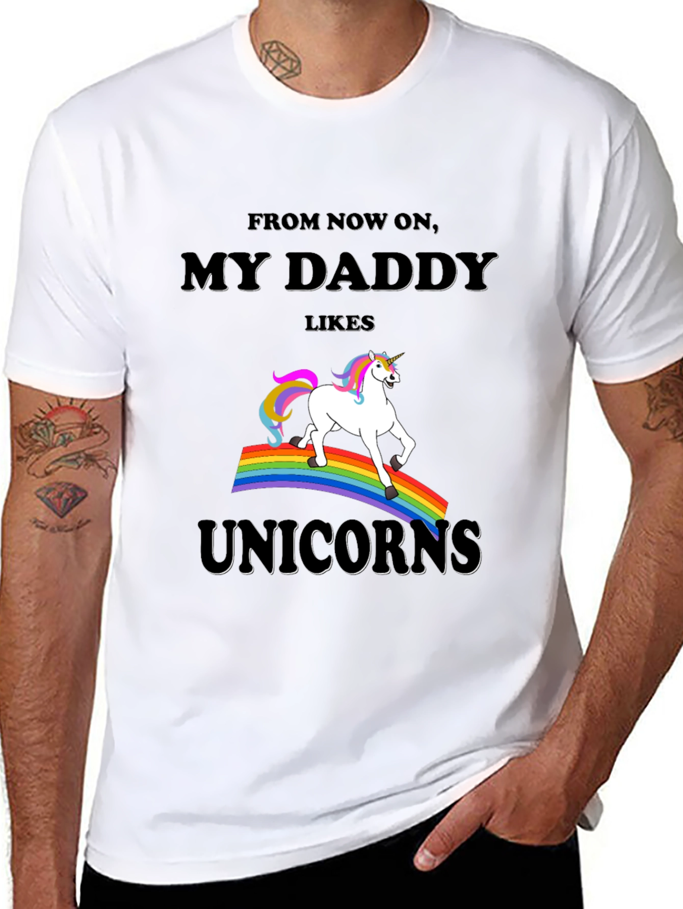 My Daddy Likes Unicorns Graphic Tee