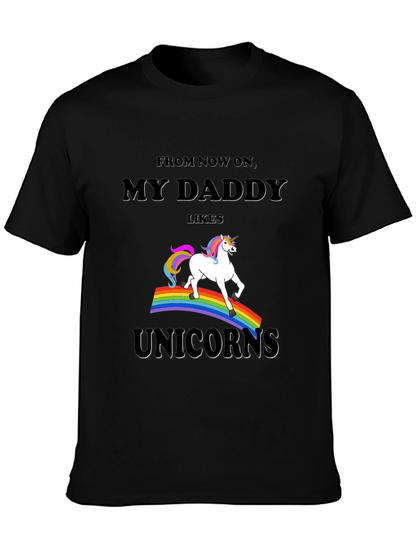 My Daddy Likes Unicorns Graphic Tee