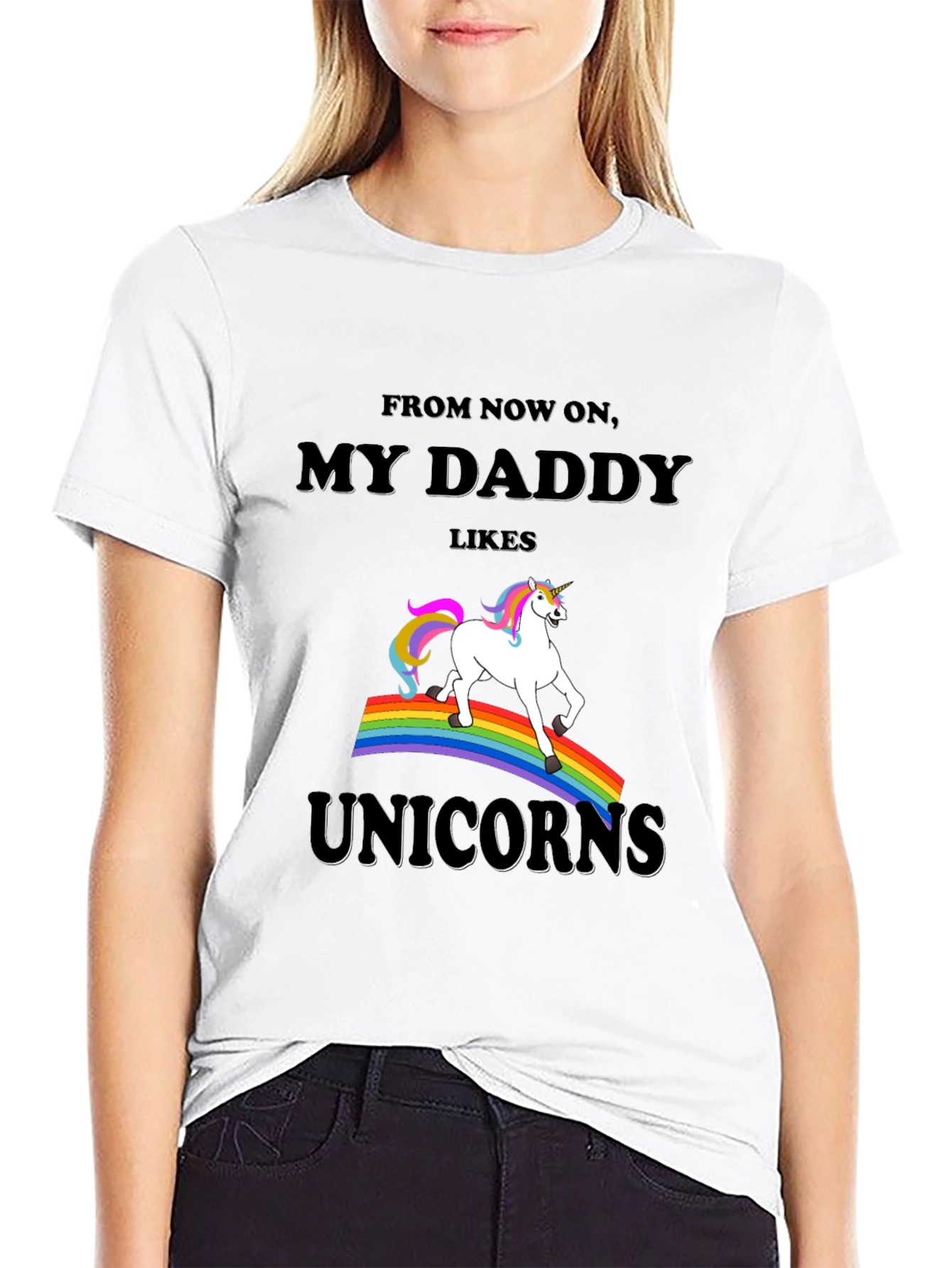 My Daddy Likes Unicorns Graphic Tee