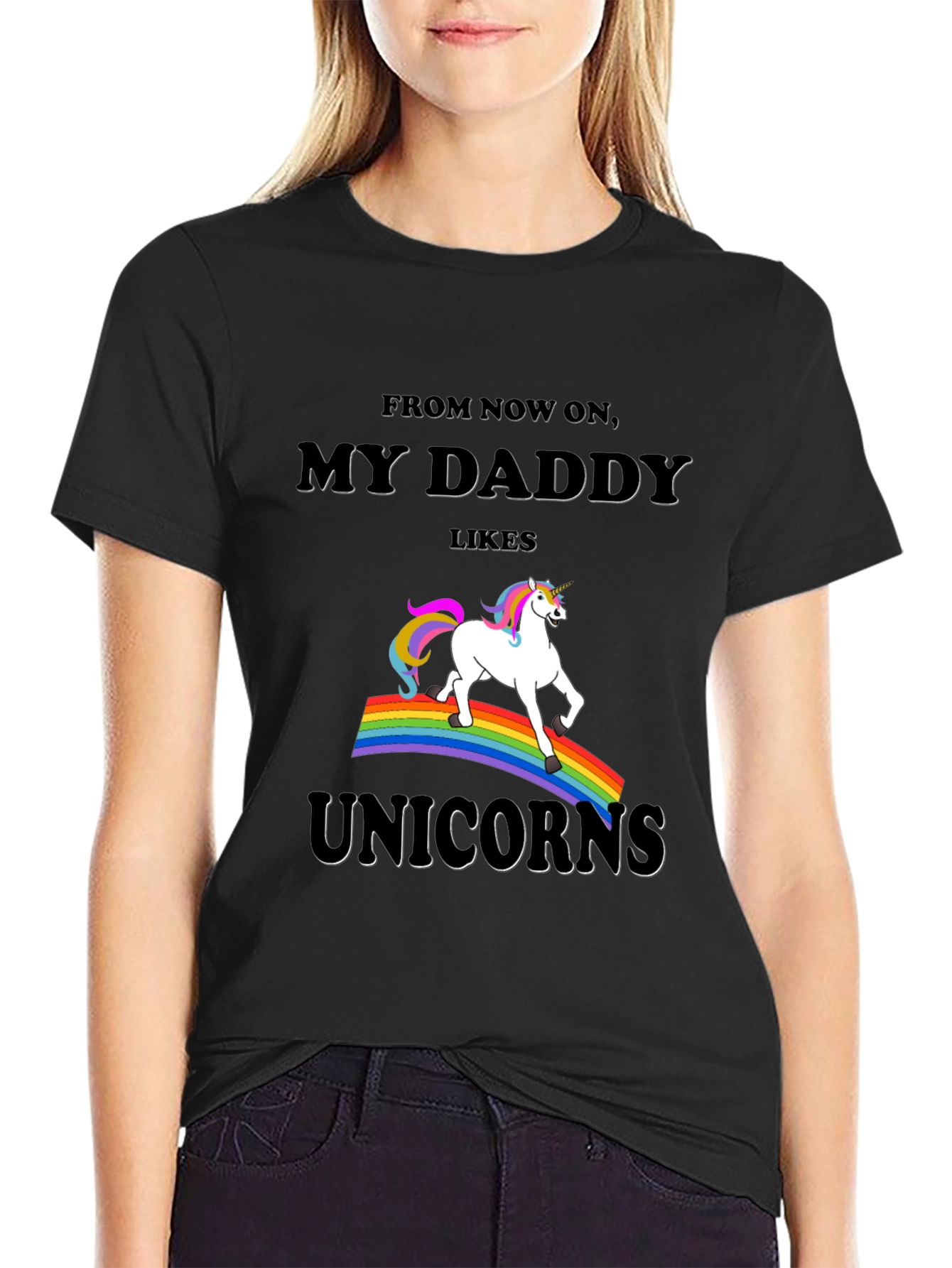 My Daddy Likes Unicorns Graphic Tee