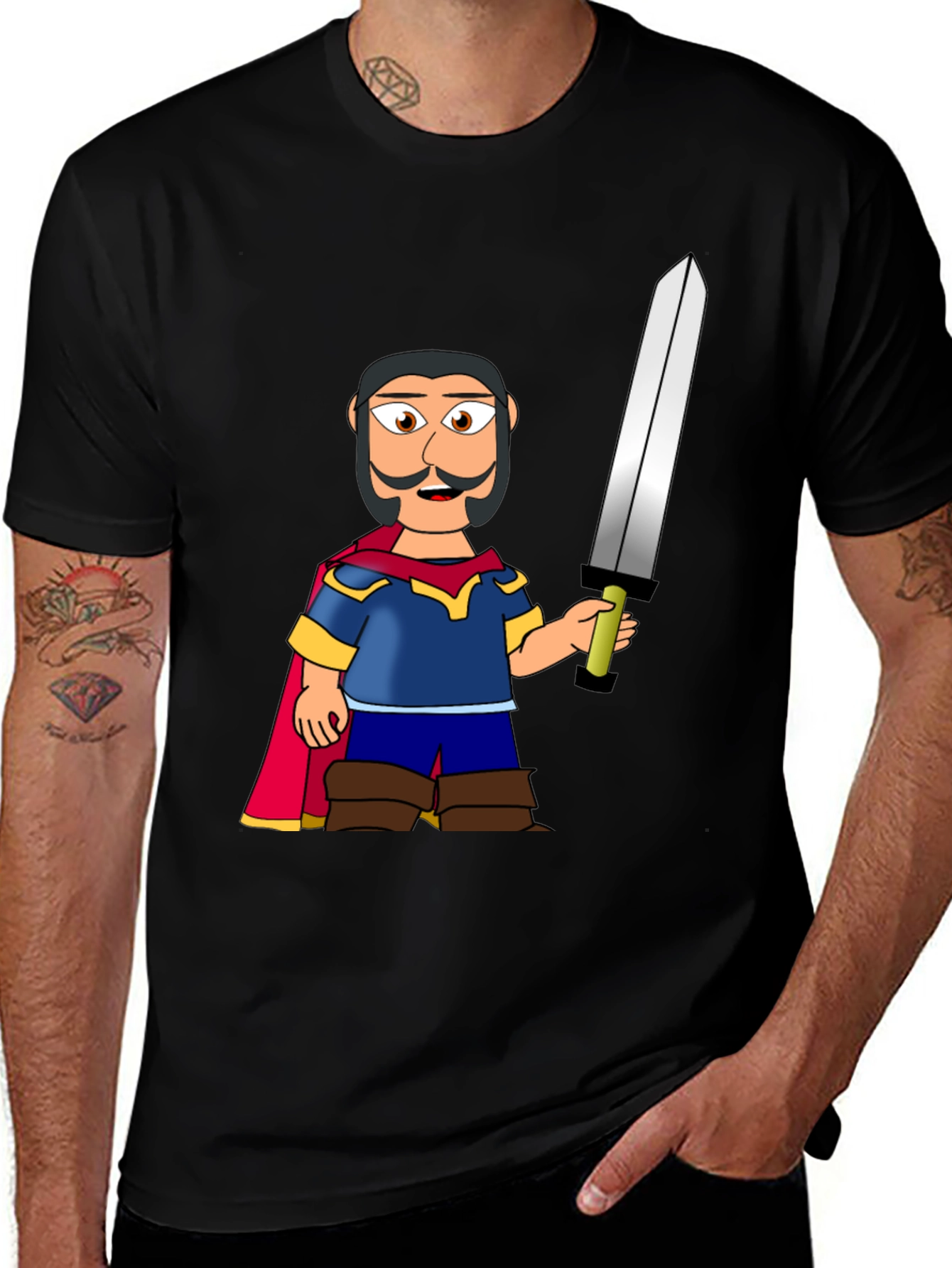 Cartoon Knight T-Shirt