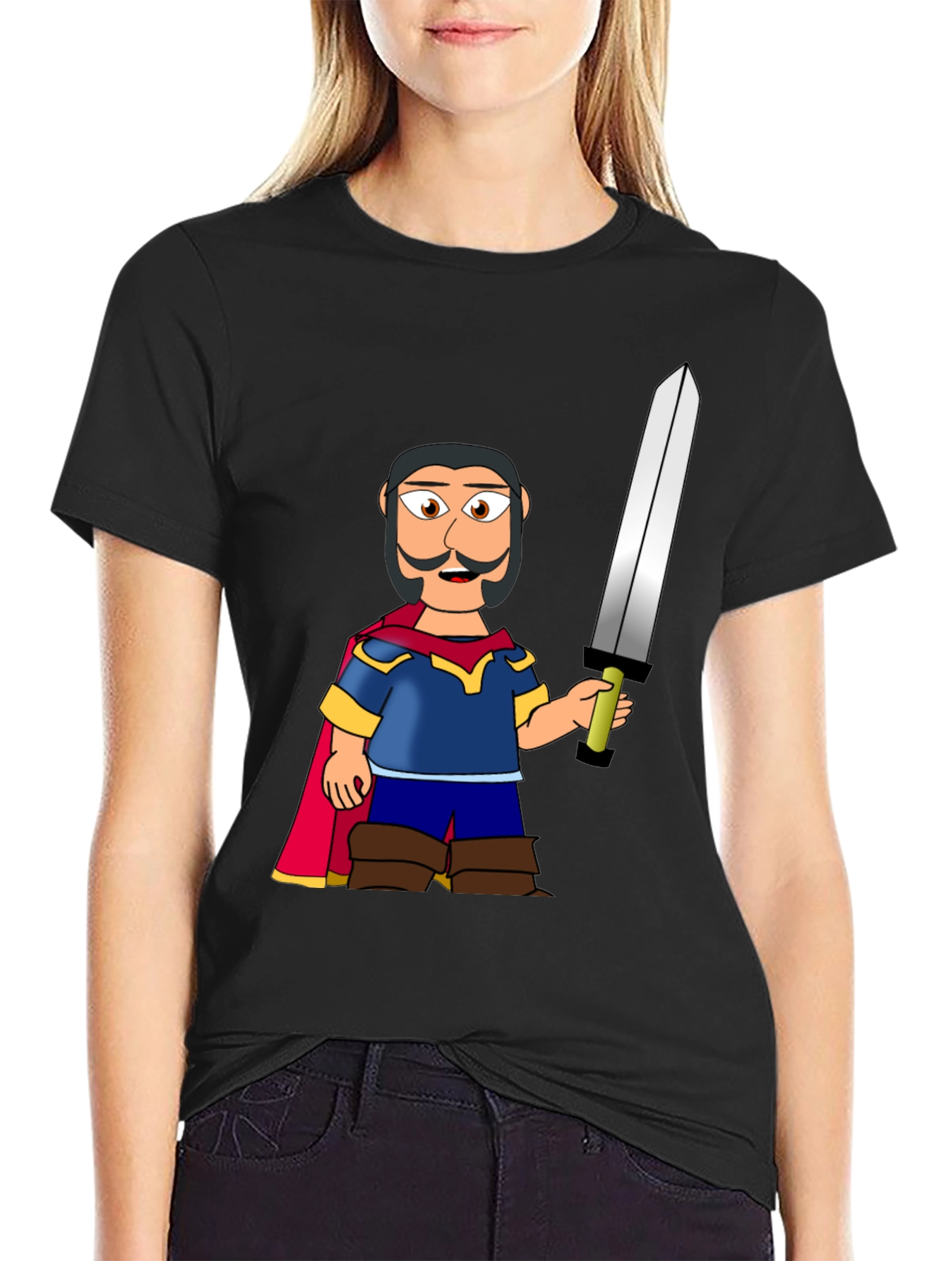 Cartoon Knight T-Shirt