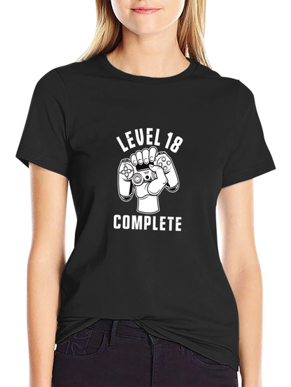 Level 18 Complete Gamer T-Shirt - Birthday Gift