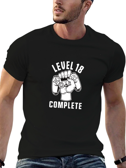 Level 18 Complete Gamer T-Shirt - Birthday Gift