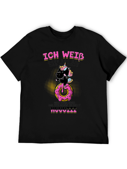 Funny Unicorn Donut Humor T-Shirt
