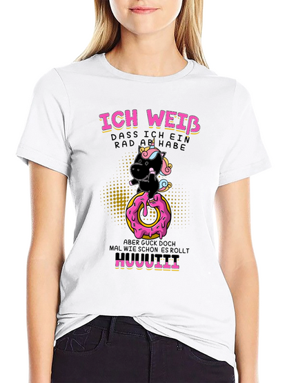Funny Unicorn Donut Humor T-Shirt