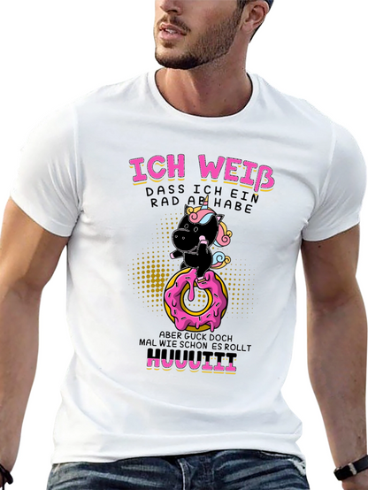 Funny Unicorn Donut Humor T-Shirt