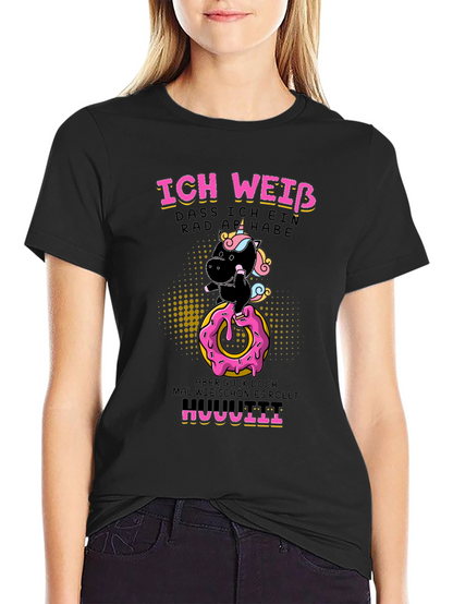 Funny Unicorn Donut Humor T-Shirt