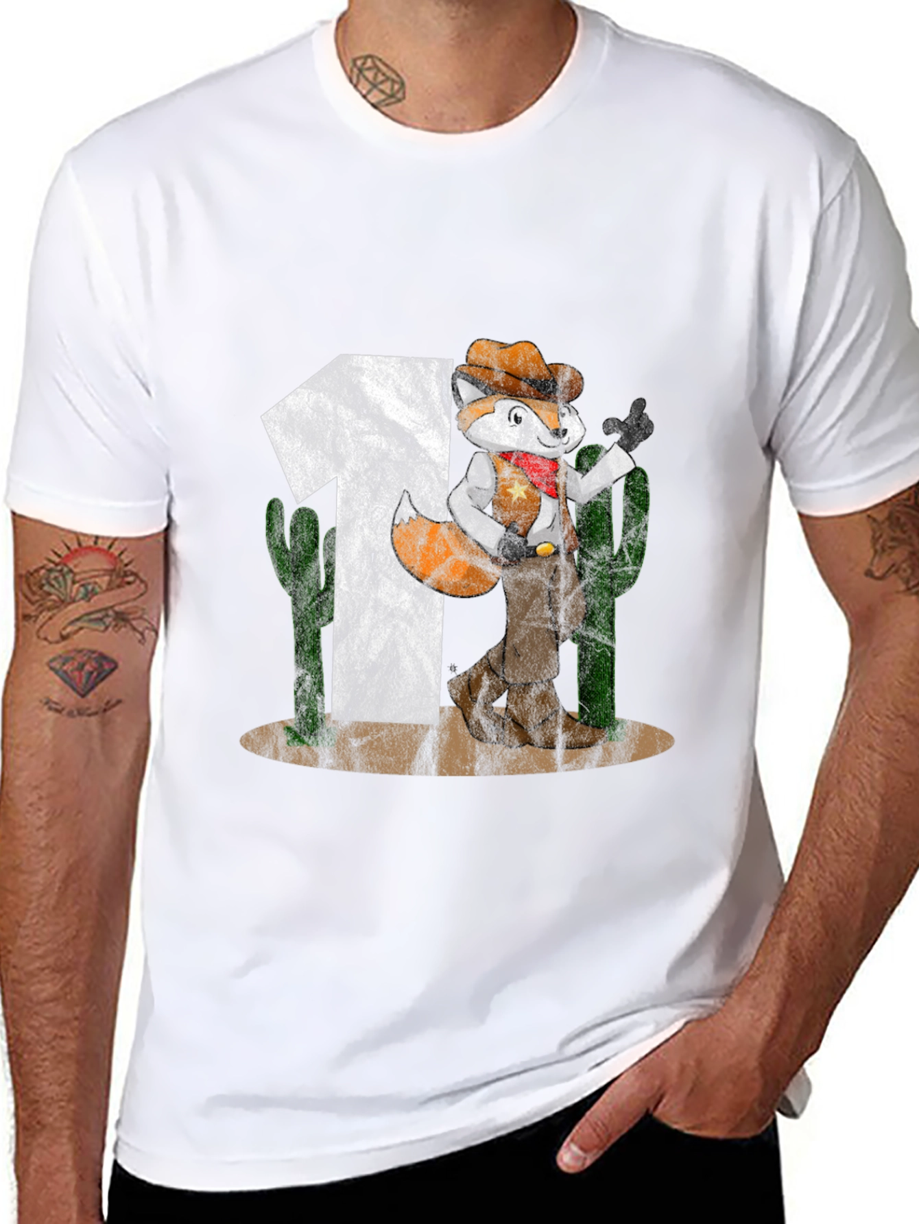 Cowboy Fox Graphic Tee