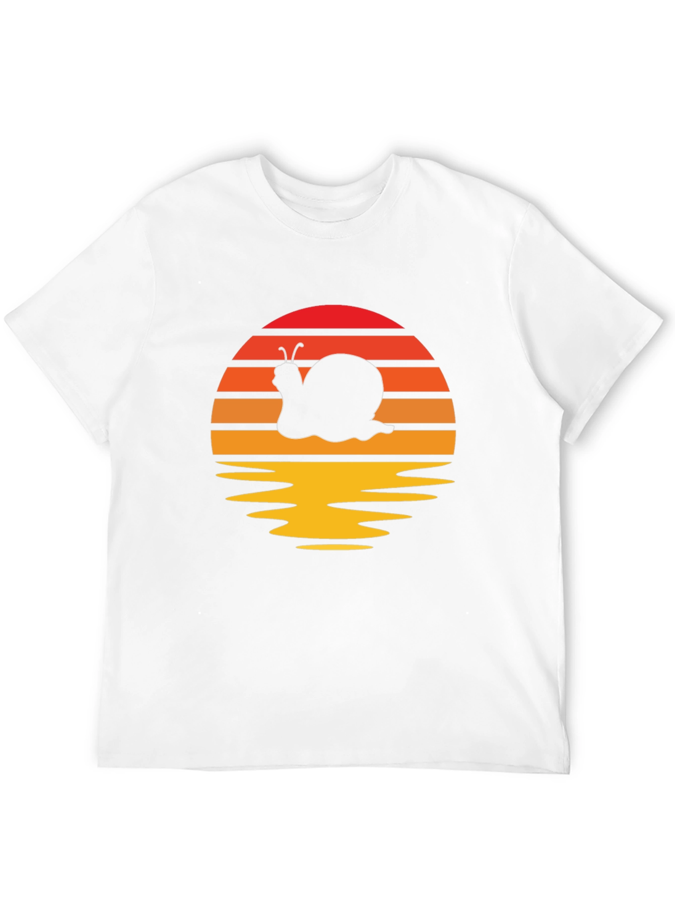 Retro Snail Silhouette Graphic T-Shirt