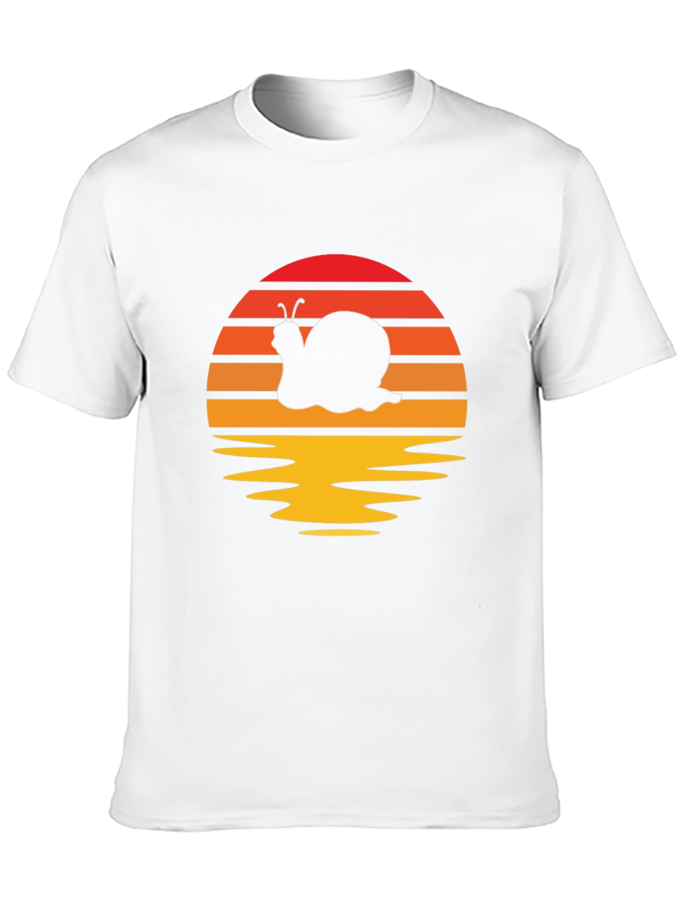 Retro Snail Silhouette Graphic T-Shirt
