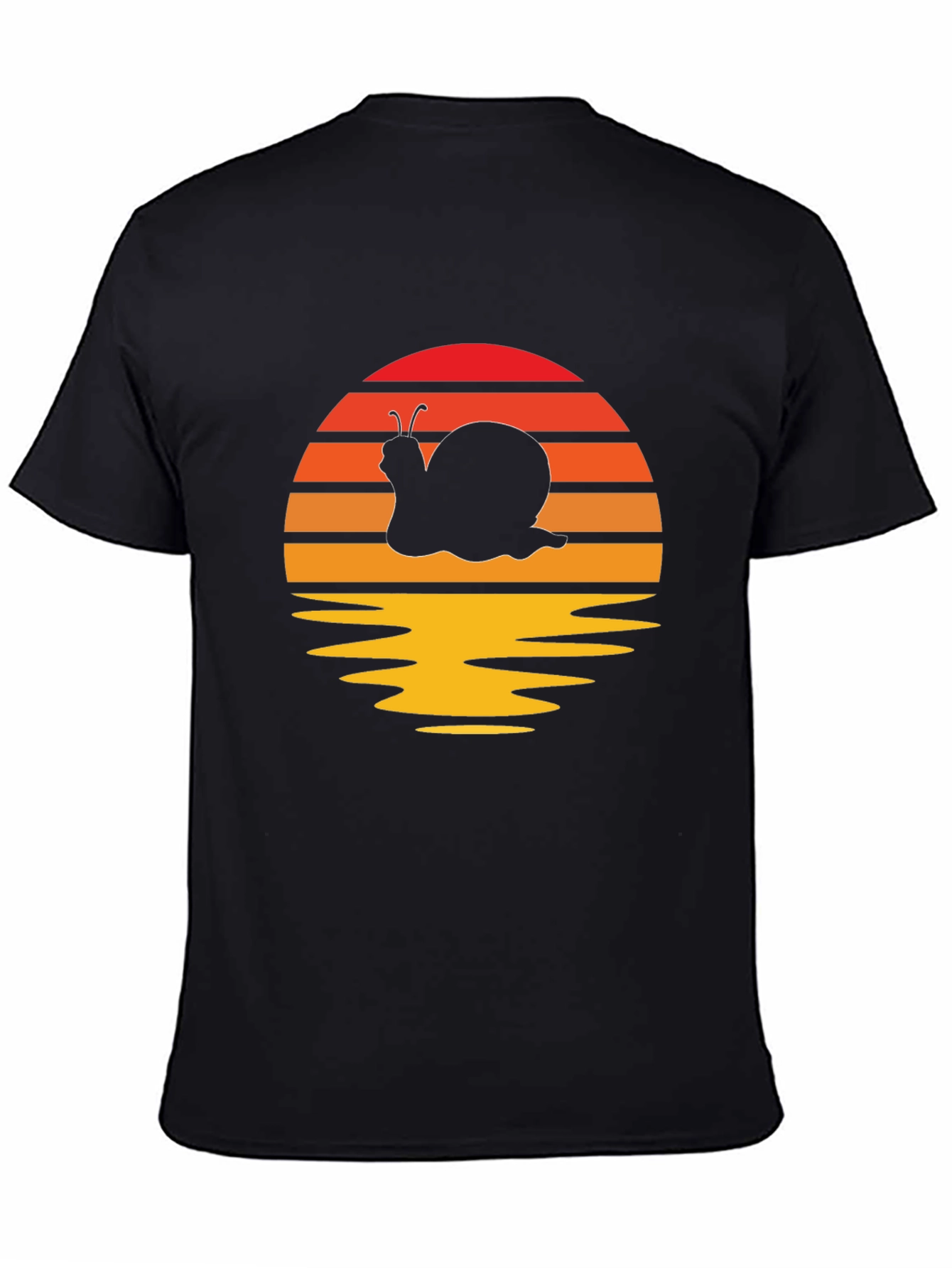 Retro Snail Silhouette Graphic T-Shirt