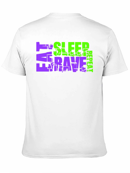 Eat Sleep Rave Repeat Graphic T-Shirt